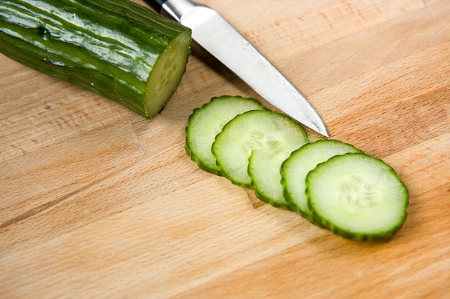 putting cucumbers on your eyes