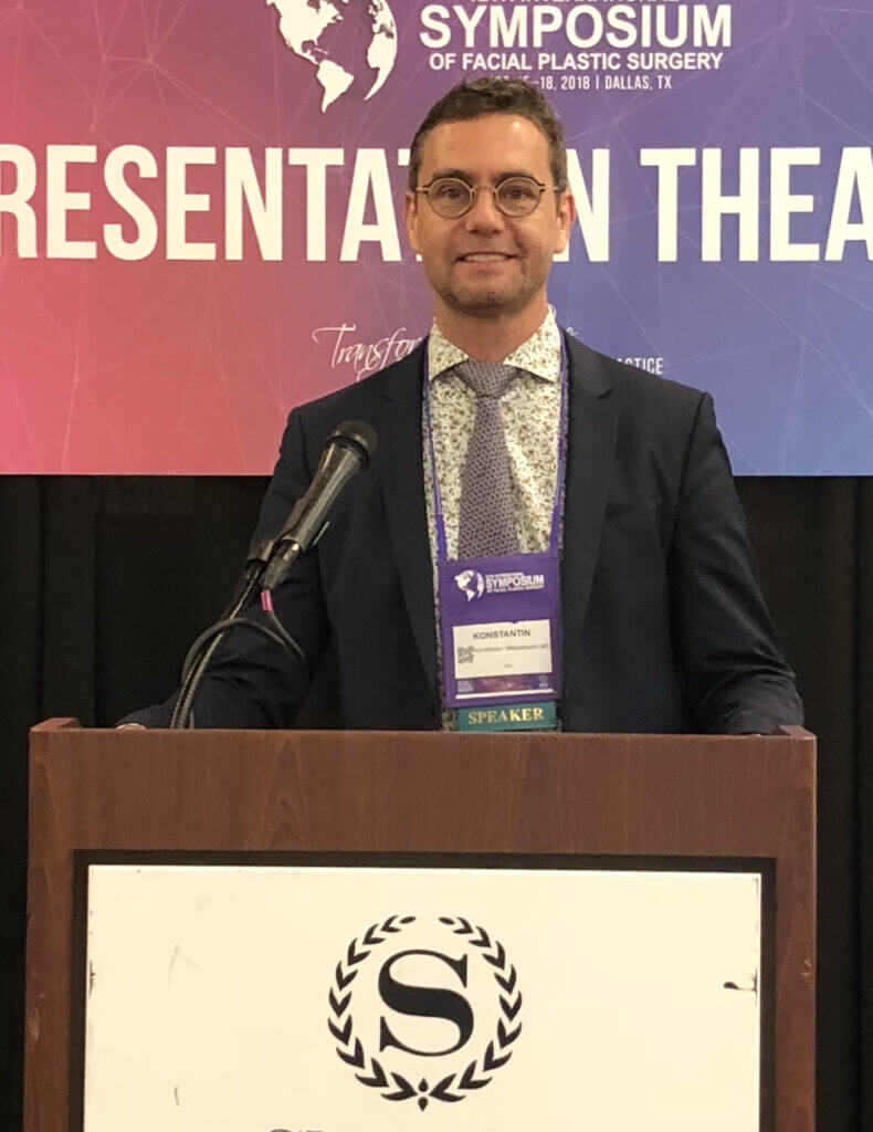 Dr. Konstantin Dr. Konstantin Presents “Neck Contouring Technique” at 2019 Facial Plastic Surgery Conference.
