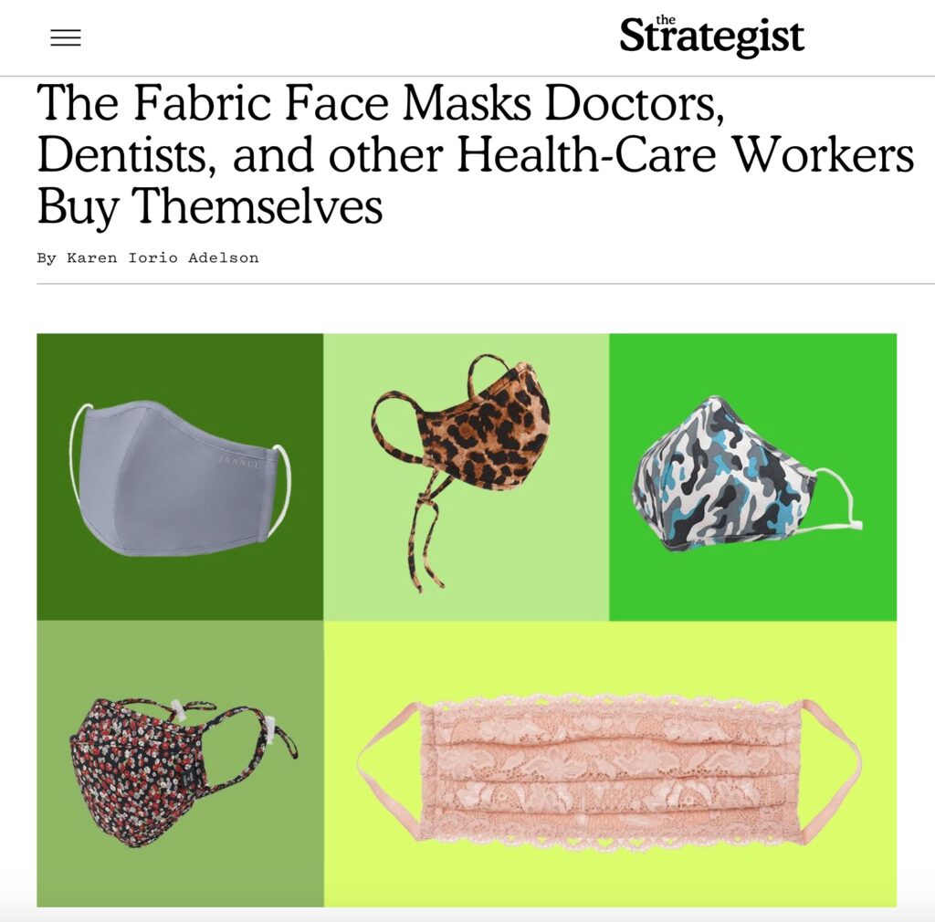 Dr. Konstantin Fabric Face Masks Trends According to New York Magazine – Find Out Dr. K’s Favorite Mask!