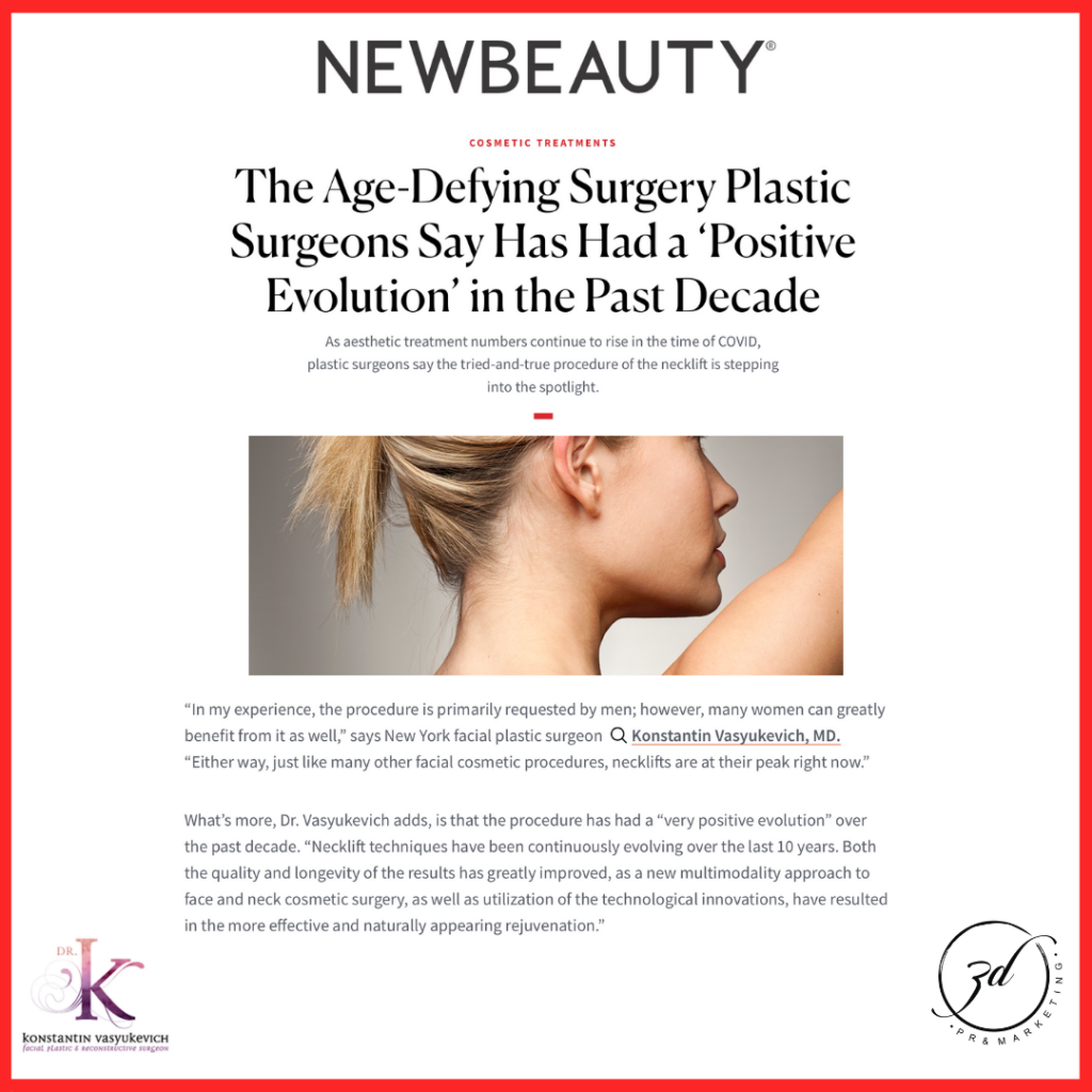 Dr. Konstantin The Necklift Moment: Dr. Konstantin in NEWBEAUTY