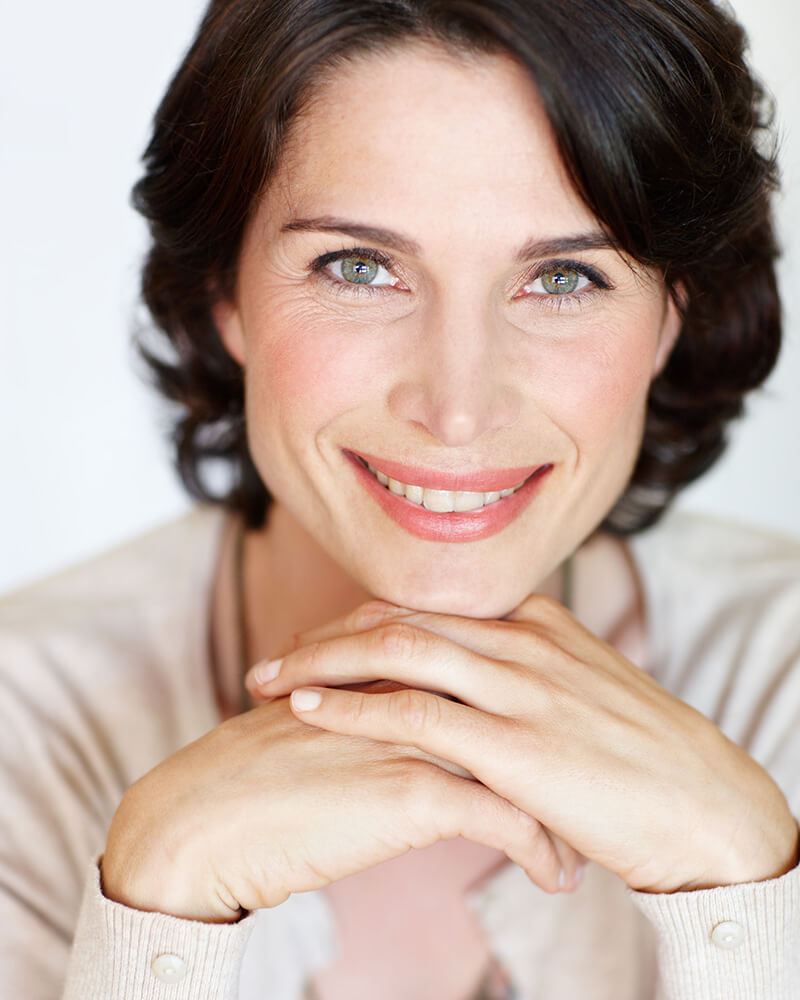 Mature woman smiling
