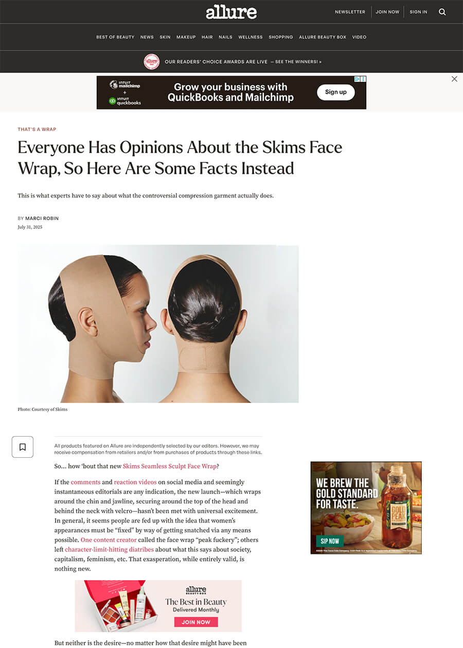 Everyone Has Opinions About the Skims Face Wrap, So Here Are Some Facts Instead - Article