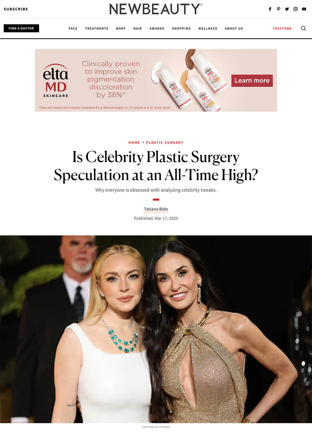 Is Celebrity Plastic Surgery Speculation at an All-Time High? - Article