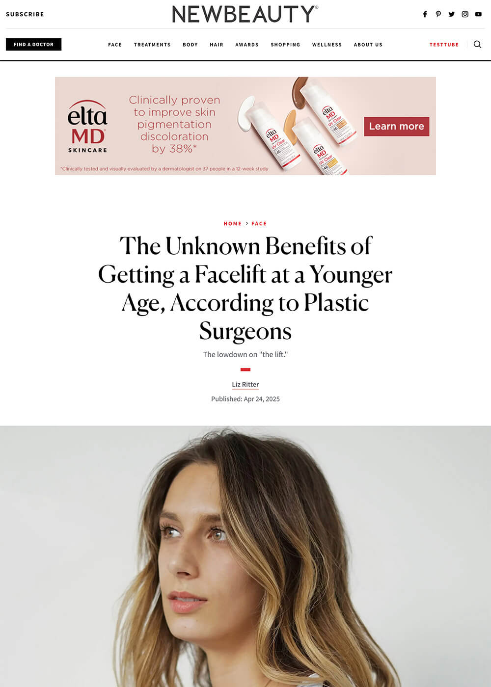 The Unknown Benefits of Getting a Facelift at a Younger Age, According to Plastic Surgeons - Article
