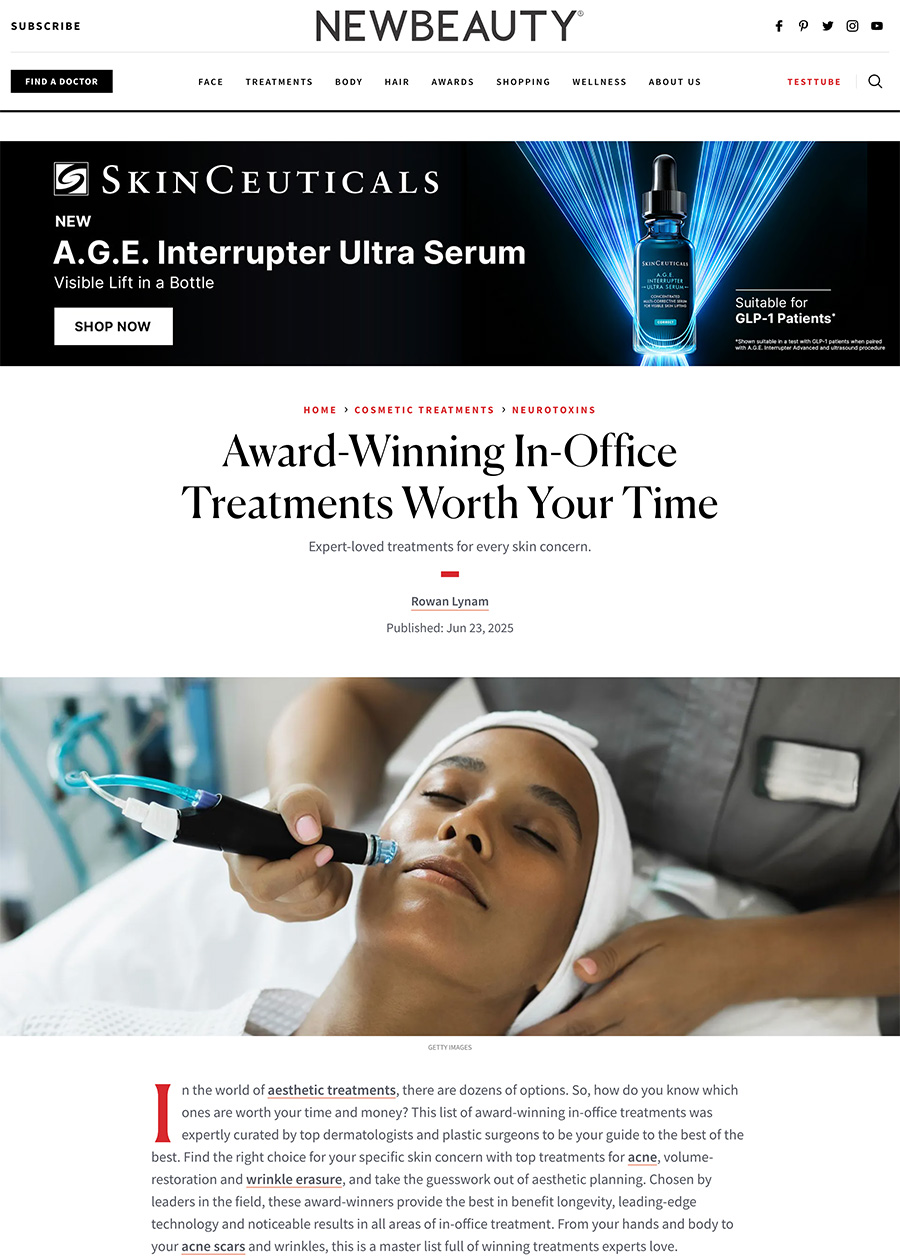 Award-Winning In-Office Treatments Worth Your Time - Article