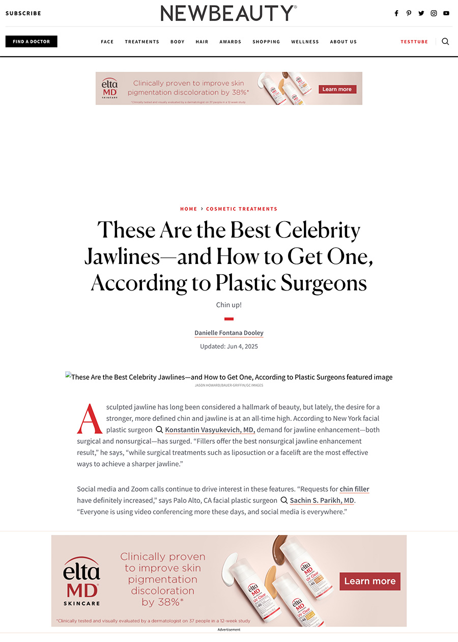 These Are the Best Celebrity Jawlines—and How to Get One, According to Plastic Surgeons - Article
