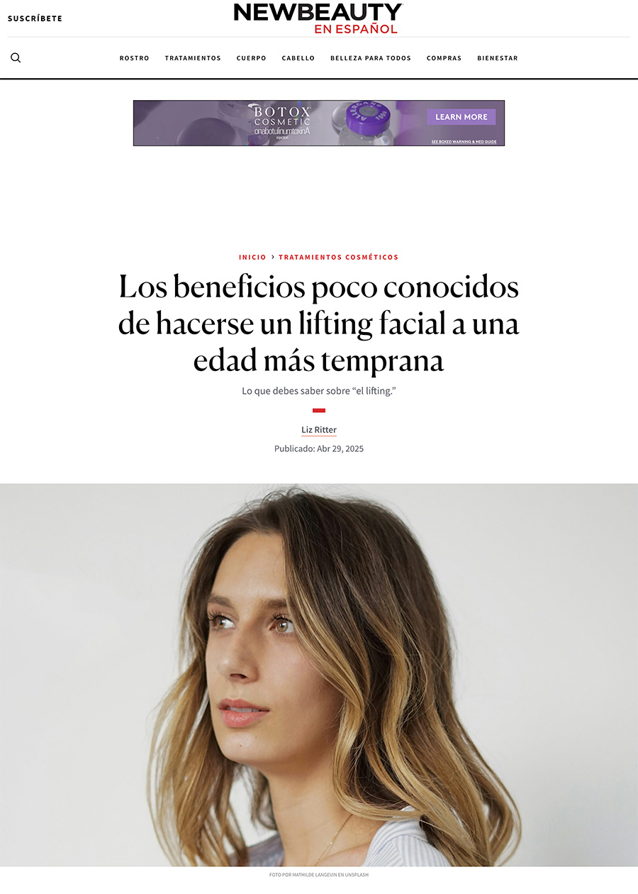Los beneficios poco conocidos de hacerse un lifting facial a una edad más temprana - Article