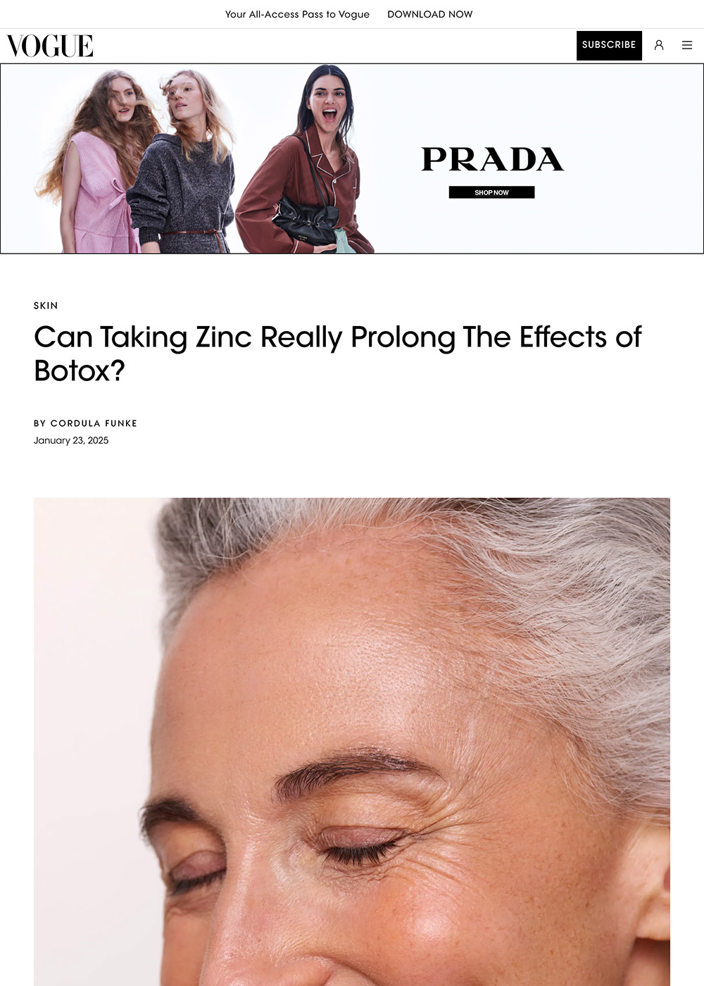 Can Taking Zinc Really Prolong The Effects of Botox? - Article