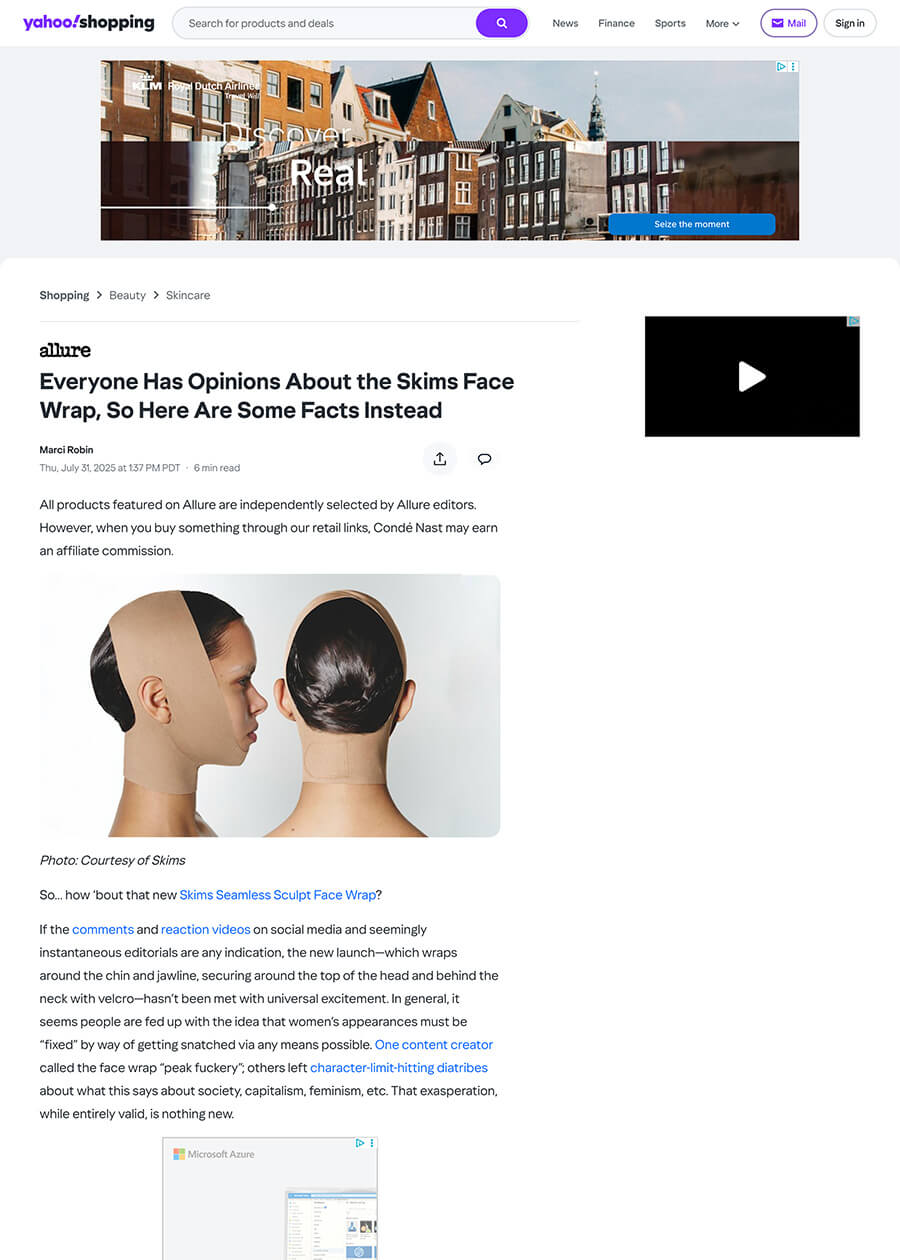 Everyone Has Opinions About the Skims Face Wrap, So Here Are Some Facts Instead - Article