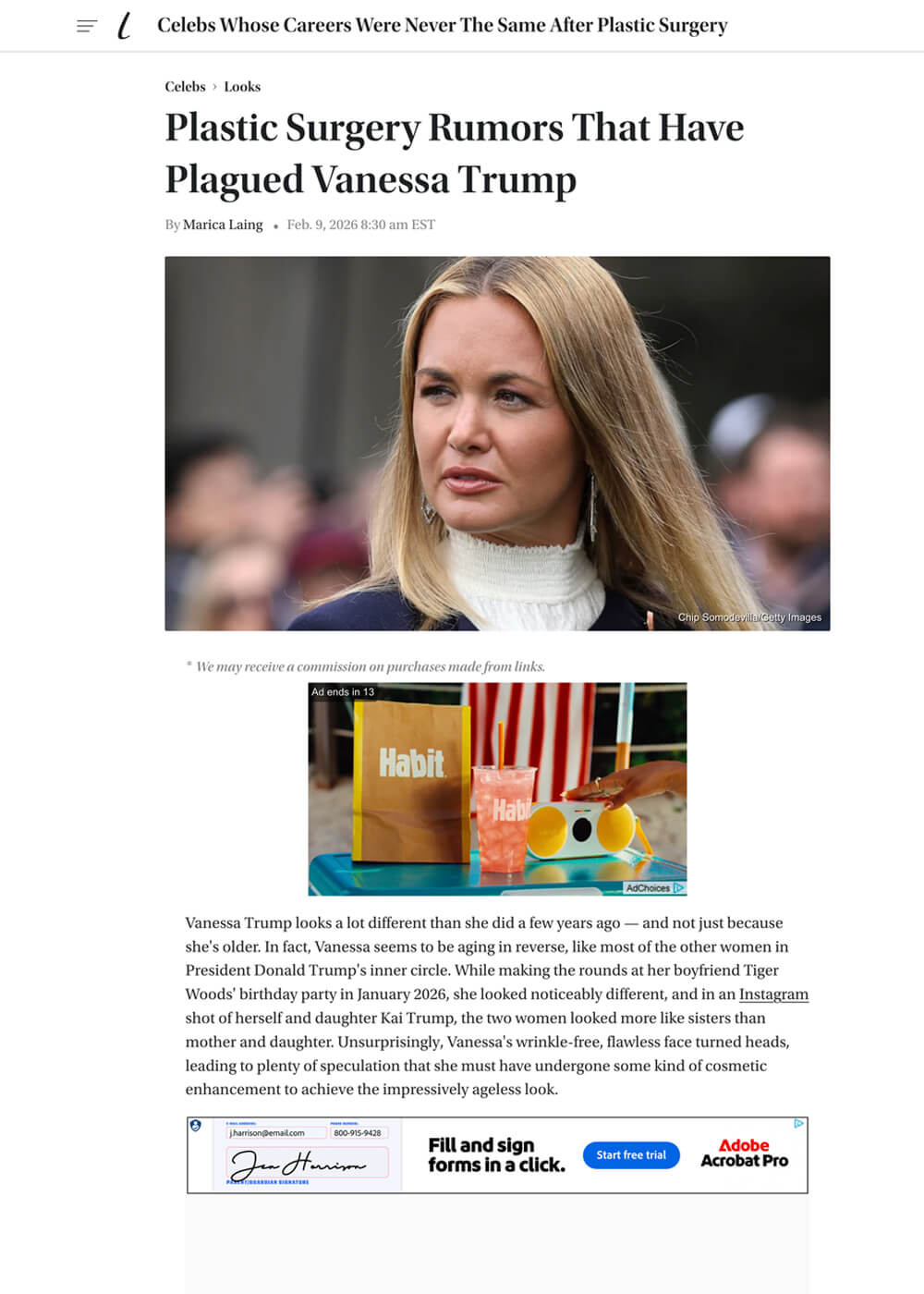 Plastic Surgery Rumors That Have Plagued Vanessa Trump - Article